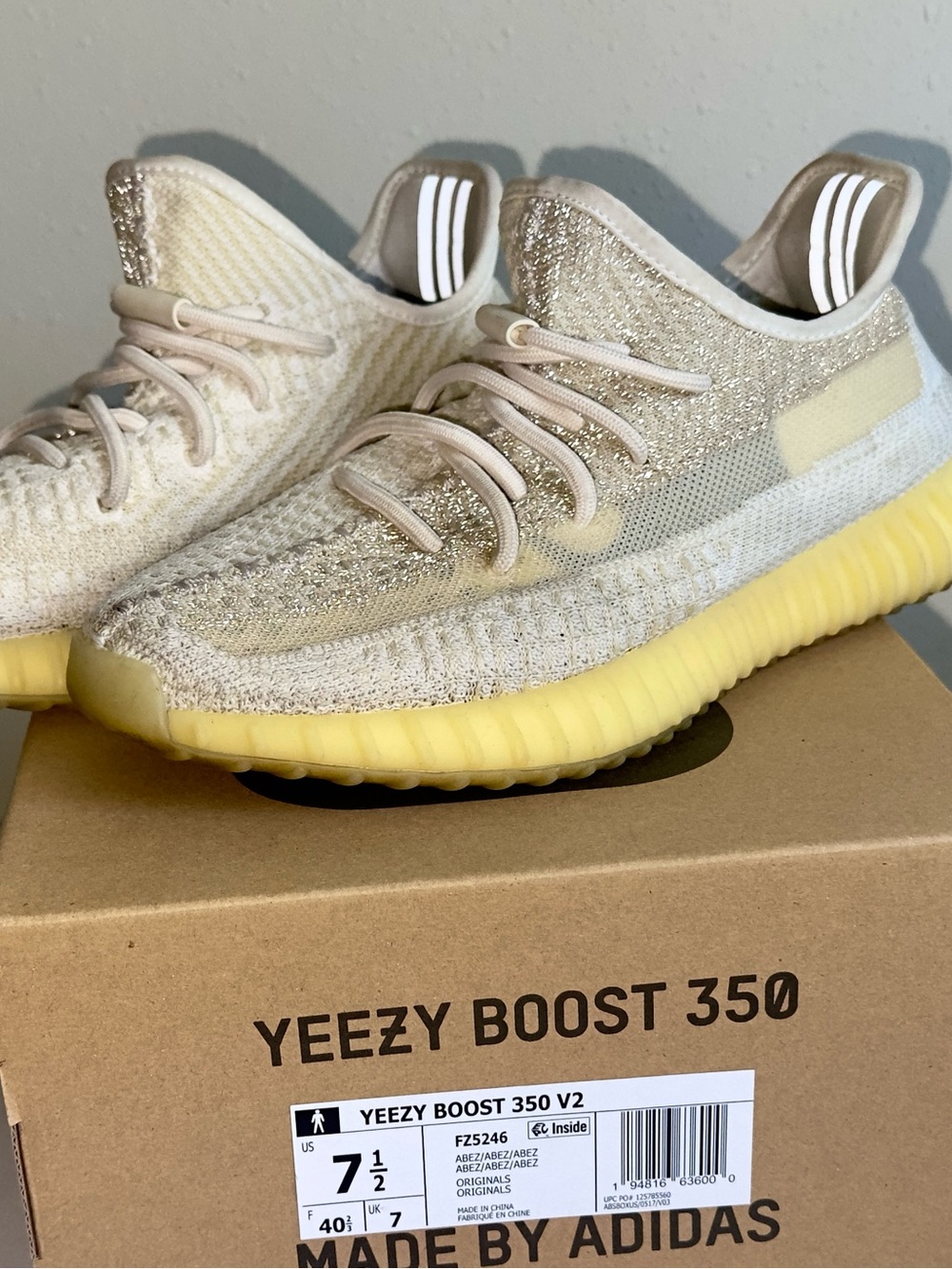 adidas Sneakers in Cream and Yellow